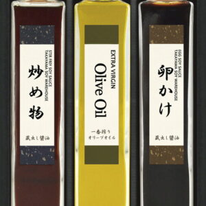【ラッピング無料】日下部味噌醤油店 「渾身の醤油 」と健康志向オイル OKR-22 炒め物醤油 卵かけ醤油 エクストラバージン オリーブオイル