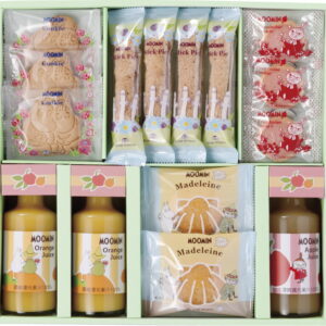 【ラッピング無料】ムーミン ジュース & スイーツセット MS-30N お菓子セット スティックパイ クッキー マドレーヌ