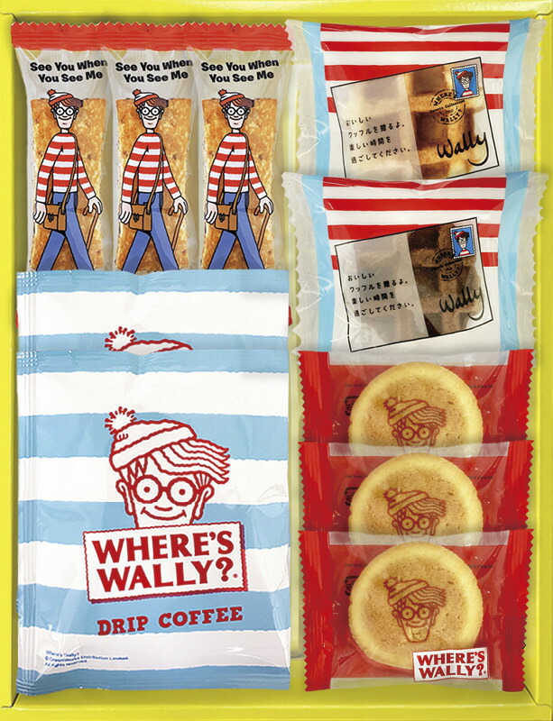 【ラッピング無料】ウォーリーをさがせ! スイートギフト WAL-10R ガレットクッキー ショコラスティックパイ ドリップコーヒー ワッフル