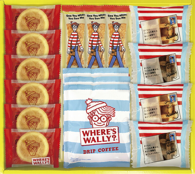 【ラッピング無料】ウォーリーをさがせ! スイートギフト WAL-15R ガレットクッキー ドリップコーヒー ショコラスティックパイ ワッフル