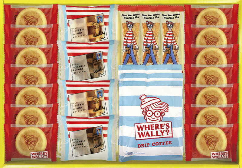【ラッピング無料】ウォーリーをさがせ! スイートギフト WAL-20R ガレットクッキー ドリップコーヒー ショコラスティックパイ ワッフル