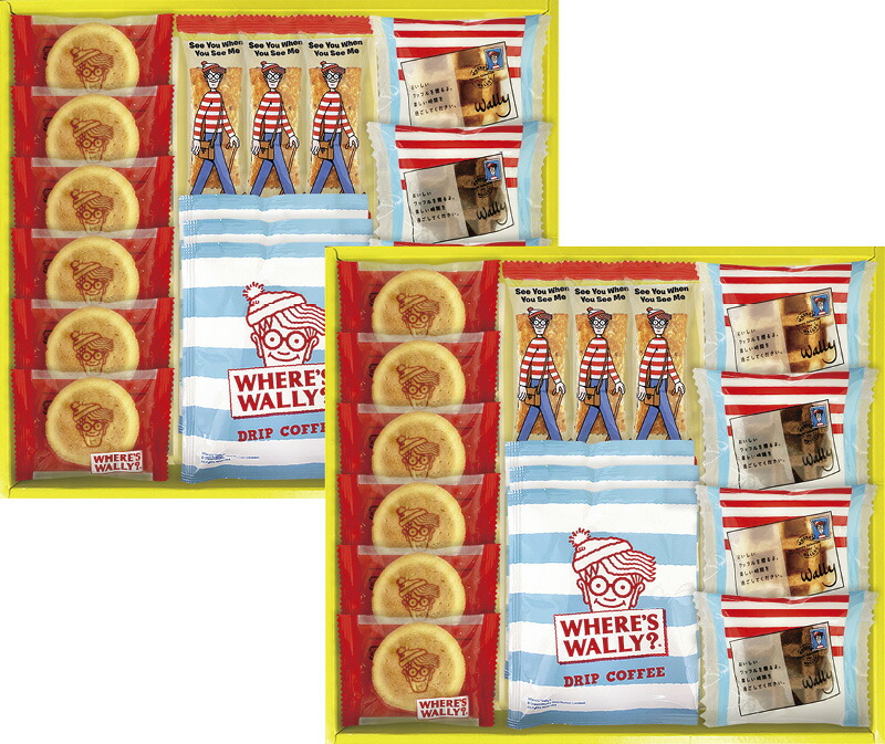 【ラッピング無料】ウォーリーをさがせ! スイートギフト WAL-30R ガレットクッキー ドリップコーヒー ショコラスティックパイ ワッフル