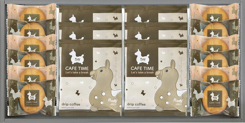 【ラッピング無料】ロディ カフェタイムセット NIN-15 チョコインクッキー2 ドリップコーヒー