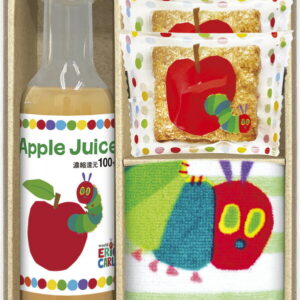 【ラッピング無料】はらぺこあおむし ジュース & スイーツ & タオルセット SNZ-15 スクエアパイ アップルジュース ウォッシュタオル