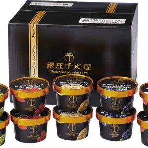 【ラッピング無料】銀座千疋屋 銀座プレミアムアイス GSN-036 各種アイスクリーム シャーベットセット とちおとめ マスカット ブルーベリーチーズ ピーチ カスタードバニラ