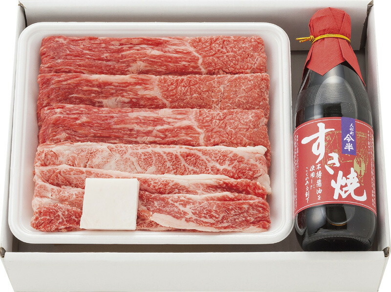 【ラッピング無料】松阪牛 すき焼き用 & 人形町今半割下セット MBS40W-100MA 牛肉 詰め合わせ 松阪牛モモバラすき焼き用 人形町今半すき焼き割下