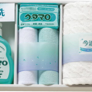 【ラッピング無料】ウタマロ 石鹸・キッチン洗剤ギフト UTA-205 マイクロファイバークロス ウタマロキッチン ウタマロ石鹸 今治ウォッシュタオル
