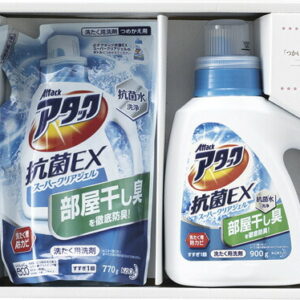 【ラッピング無料】つかいたい贈りたい 今治製タオル・アタックジェルセット LAN-3006B フェイス ウォッシュ タオル 泡立ちボディタオル アタック抗菌EXスーパークリアジェル 詰替用