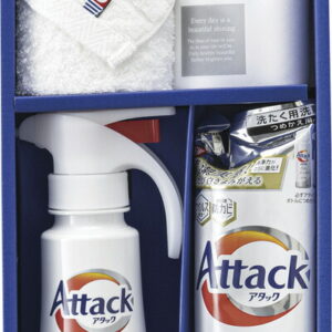 【ラッピング無料】つかいたい贈りたい アタックZEROワンハンドタイプ & 今治製甘撚りタオルセット ZER-30 マイクロファイバークロス 詰替用 今治製甘撚りフェイスタオル