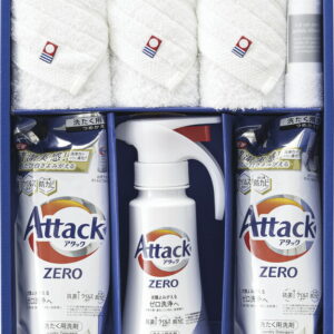 【ラッピング無料】つかいたい贈りたい アタックZEROワンハンドタイプ & 今治製甘撚りタオルセット ZER-50 フェイスタオル 詰替用 マイクロファイバークロス