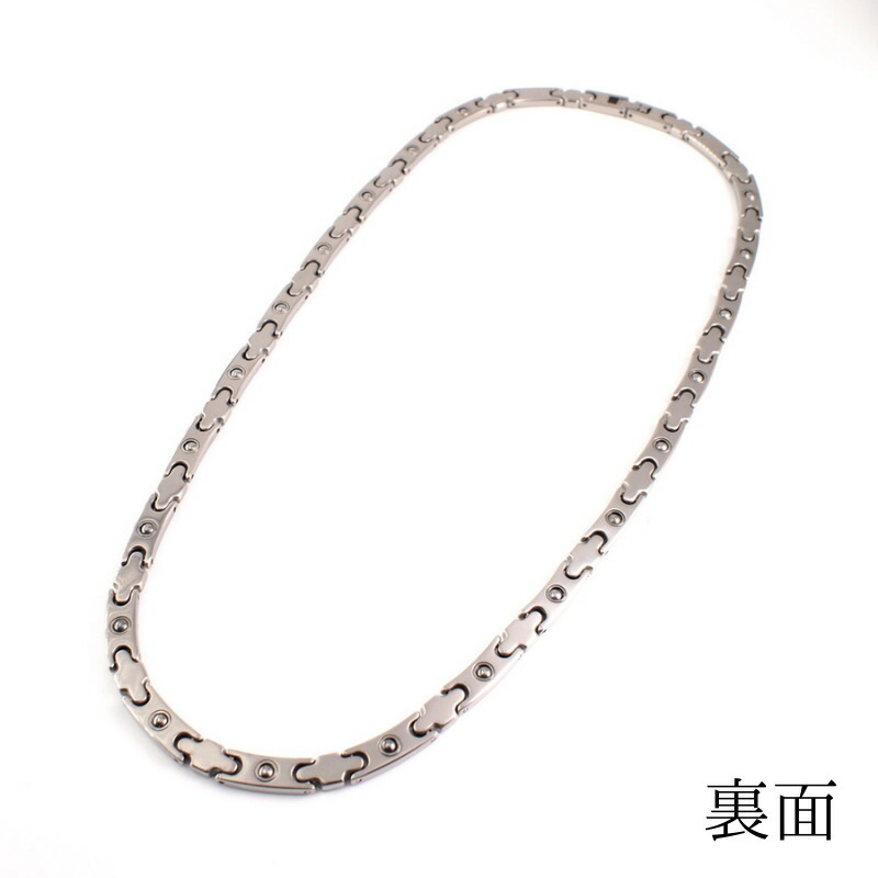 【送料無料】日本製 純チタン製 ゲルマニウムネックレス Mシルバー レディース 健康 かっこいい 国産 レビュー おしゃれ - 画像 (3)