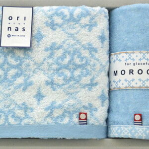 【ラッピング無料】国産 今治製タオル モロッカン スタイル フェイスタオル & ウォッシュタオル OM20150 綿100% 日本製