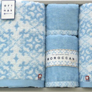 【ラッピング無料】国産 今治製タオル モロッカン スタイル タオルセット OM20500 綿100% 日本製 フェイス バス ウォッシュ タオル