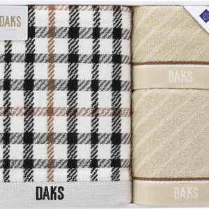 【ラッピング無料】DAKS NEW ハウスチェック タオルセット 55-3069500 綿100% バスタオル フェイス ウォッシュ タオル