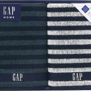 【ラッピング無料】GAP HOME NEW ボーダーギフト フェイスタオル 2P 54-3049250 綿100%