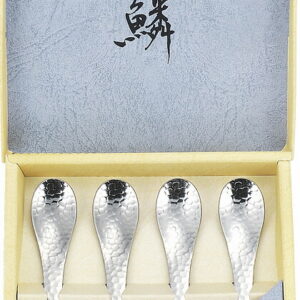 【ラッピング無料】国産 銀鱗 コーヒー スプーン 4PCセット GR-106 日本製