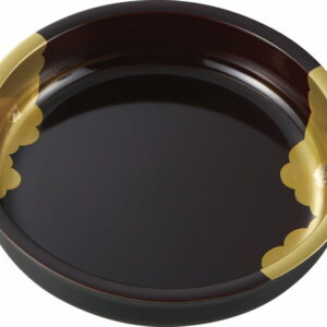 【ラッピング無料】国産 雲金箔 溜塗 7.0菓子鉢 42251 日本製 菓子椀