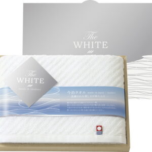 【ラッピング無料】国産 今治 ザ ホワイト 日本製 スリムバスタオル 65515 綿100% 日本製