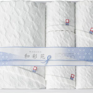 【ラッピング無料】国産 今治製タオル 和彩苑 タオルセット WSN-5071 綿100% 日本製 フェイス バス ウォッシュ タオル