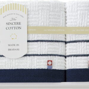 【ラッピング無料】国産 今治 シンシアコットン フェイスタオル & ウォッシュタオル S-12150 綿100% 日本製