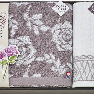 【ラッピング無料】国産 今治 & 泉州 ビターローズ タオルセット ISB58300 綿100% 日本製 バスタオル ハンドタオル