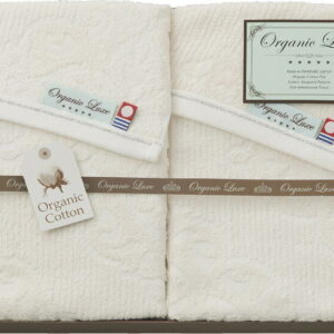 【ラッピング無料】国産 オーガニックリュクス オーガニックコットン使用 今治産フェイスタオル 2P LU2527 綿100% 日本製