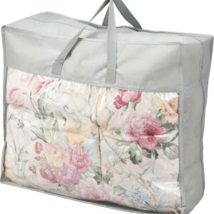 【ラッピング無料】花浪漫 羽根ふとんバッグ入り ピンク HRU-520PI 掛け布団