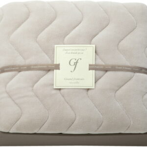 【ラッピング無料】グランフランセヌーベル 吸湿発熱綿入りハイソフトタッチ敷パット ピーチグレー GFN805 7PR 敷きパッド