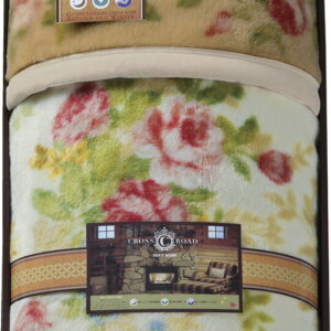 【ラッピング無料】クロスロード 厚手のマイヤー 毛布 2050-1