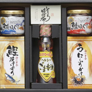 【ラッピング無料】日清ヘルシーごま香油ギフトセット GO-CO 鮭ほぐし 鮪ほぐし かつお削りぶし うにふりかけ とろろ昆布