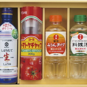 【ラッピング無料】キッコーマン & 調味料バラエティセット KSM-25 いつでも新鮮生しょうゆ 日の出 コーミトマトケチャップ特級