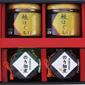 【ラッピング無料】海の恵詰合せ ZS-BE のり佃煮瓶詰 鮭ほぐし かつおだし