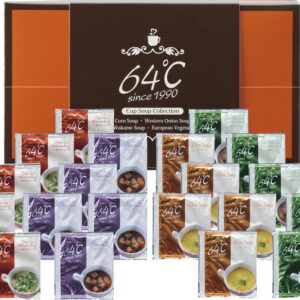 【ラッピング無料】64℃ スープギフト M-S25 コーンスープ 中華わかめスープ 洋風オニオンスープ 欧風野菜スープ