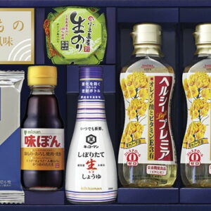【ラッピング無料】キッコーマン & ミツカン 和のこだわりギフト A-50B 生しょうゆ 味ぽん 昭和 キャノーラ油 やま磯 味のり 島の香 小豆島産生のり佃煮 アマノフーズ 減塩いつもの おみそ汁 永谷園 お吸いもの
