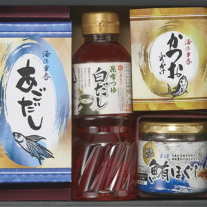 【ラッピング無料】白だしバラエティセット SD-BO 昆布つゆ白だし 鮪ほぐし あごだし かつおふりかけ