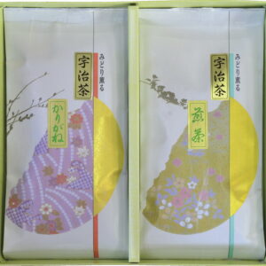 【ラッピング無料】宇治茶詰合せ(伝承銘茶) LC1-16 煎茶 雁が音
