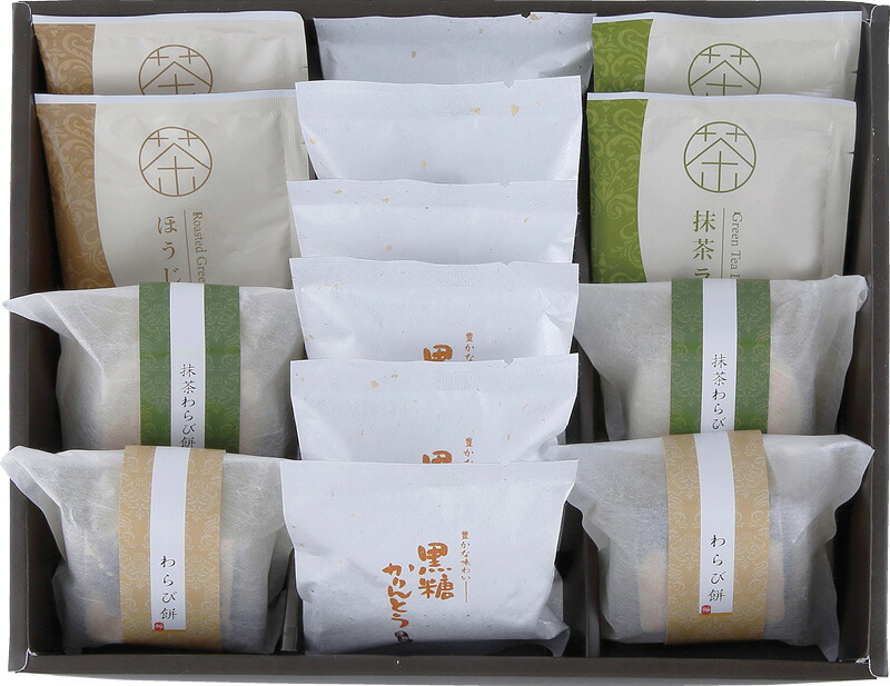 【ラッピング無料】神田川俊郎監修 味和心 甘味セット KKMT-G わらびもち 黒糖かりんとう きな粉 ほうじ茶ラテ 抹茶ラテ 黒蜜