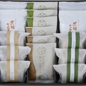 【ラッピング無料】神田川俊郎監修 味和心 甘味セット KKMT-H わらびもち きな粉 黒糖かりんとう ほうじ茶ラテ 抹茶ラテ 黒蜜