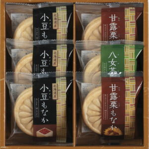 【ラッピング無料】風雅甘々もなか詰合せ M-AE 小豆もなか 甘露栗もなか 八女茶もなか