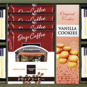 【ラッピング無料】エクセルシオールカフェ ドリップコーヒーセット REX-AE アールグレイ紅茶ティーバッグ モカブレンド クッキー