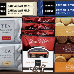 【ラッピング無料】エクセルシオールカフェ ドリップコーヒーセット REX-DOD モカブレンド カフェ・オ・レ クッキー 紅茶ティーバッグ