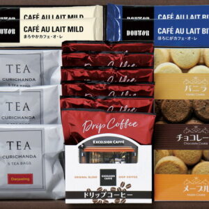 【ラッピング無料】エクセルシオールカフェ ドリップコーヒーセット REX-EOD カブレンド カフェ・オ・レ クッキー 紅茶ティーバッグ