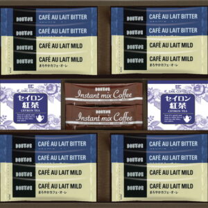 【ラッピング無料】ドトール スティックコーヒー・紅茶コレクション DST-BE ほろにがカフェ・オ・レ まろやかカフェ・オ・レ インスタントミックスコーヒー セイロン紅茶ティーバッグ