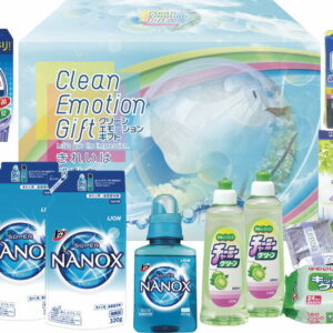 【ラッピング無料】クリーン・エモーションギフト CEG-503 ライオン トップスーパーナノックス詰替用 チャーミーグリーン 洗濯槽クリーナー ハーブエキス配合入浴料 キッチン除菌クリーナー 抗菌ナイロンクリーナー
