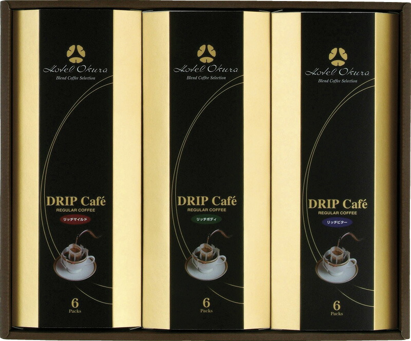 【ラッピング無料】ホテルオークラ ドリップコーヒー詰合せ HO-30M リッチマイルド リッチボディ リッチビター