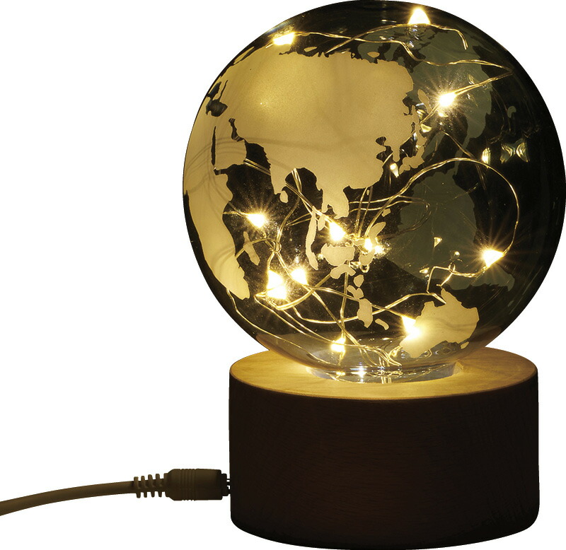 【ラッピング無料】LEDライト 地球儀 333-304 レビュー キャンペーン