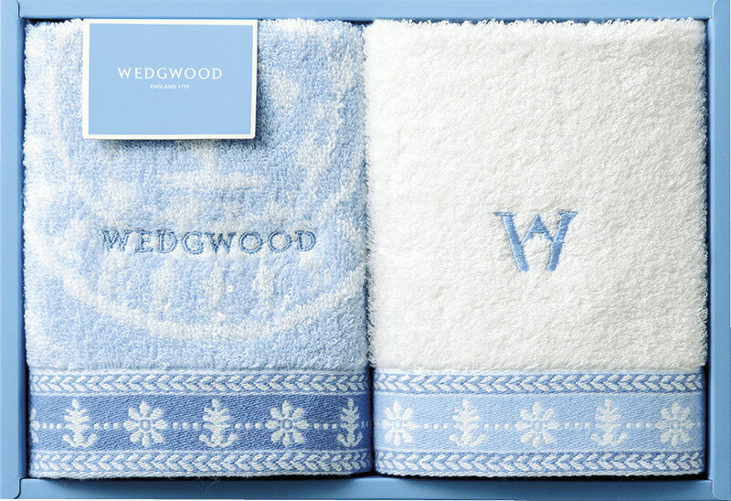 【ラッピング無料】ウェッジウッド ジャスパー ウォッシュタオル 2P TT88100606 綿100%