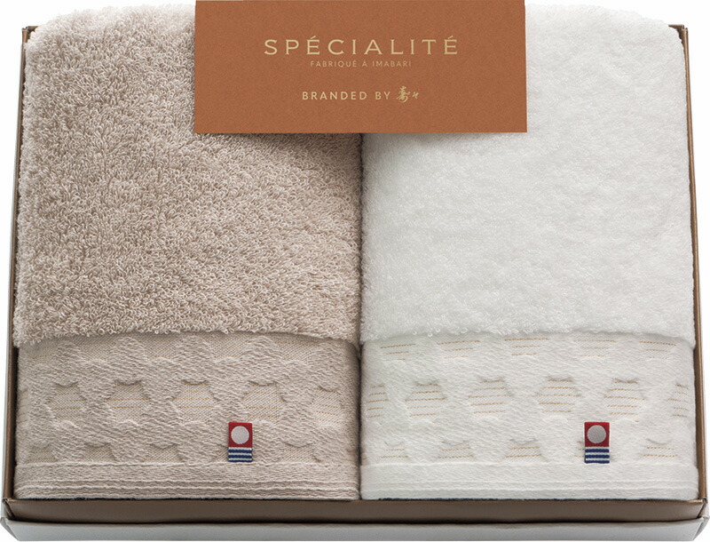 【ラッピング無料】国産 寿々スペシャリテ 愛媛今治 フェイスタオル 2P 66344 綿100% 日本製