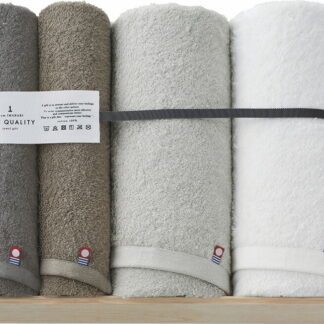 【ラッピング無料】国産 今治 ONE QUALITY バスタオル 2P ＆ フェイスタオル 2P Q-55100 綿100% 日本製