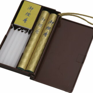 【ラッピング無料】国産 御燈香 ミニ 024-06 日本製 ローソク 線香 ケース マッチ ヒモ